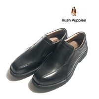 Hush Puppies（ハッシュパピー）❘  ビジネスシューズ | スリッポン | 本革 | 幅広4E | M-5049NT Black