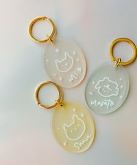 イラスト入りお名前キーホルダー　イラスト席札