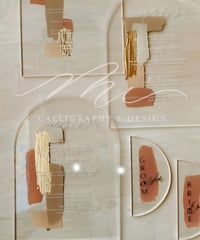 アクリルメニュー　アーチ（ペイントはご希望で）