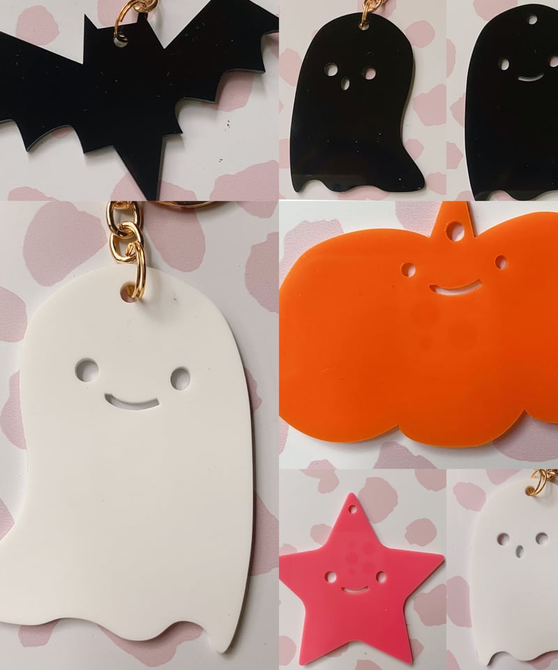 ハロウィンキーホルダー｜ハロウィンタグ|Halloween Basket Tags