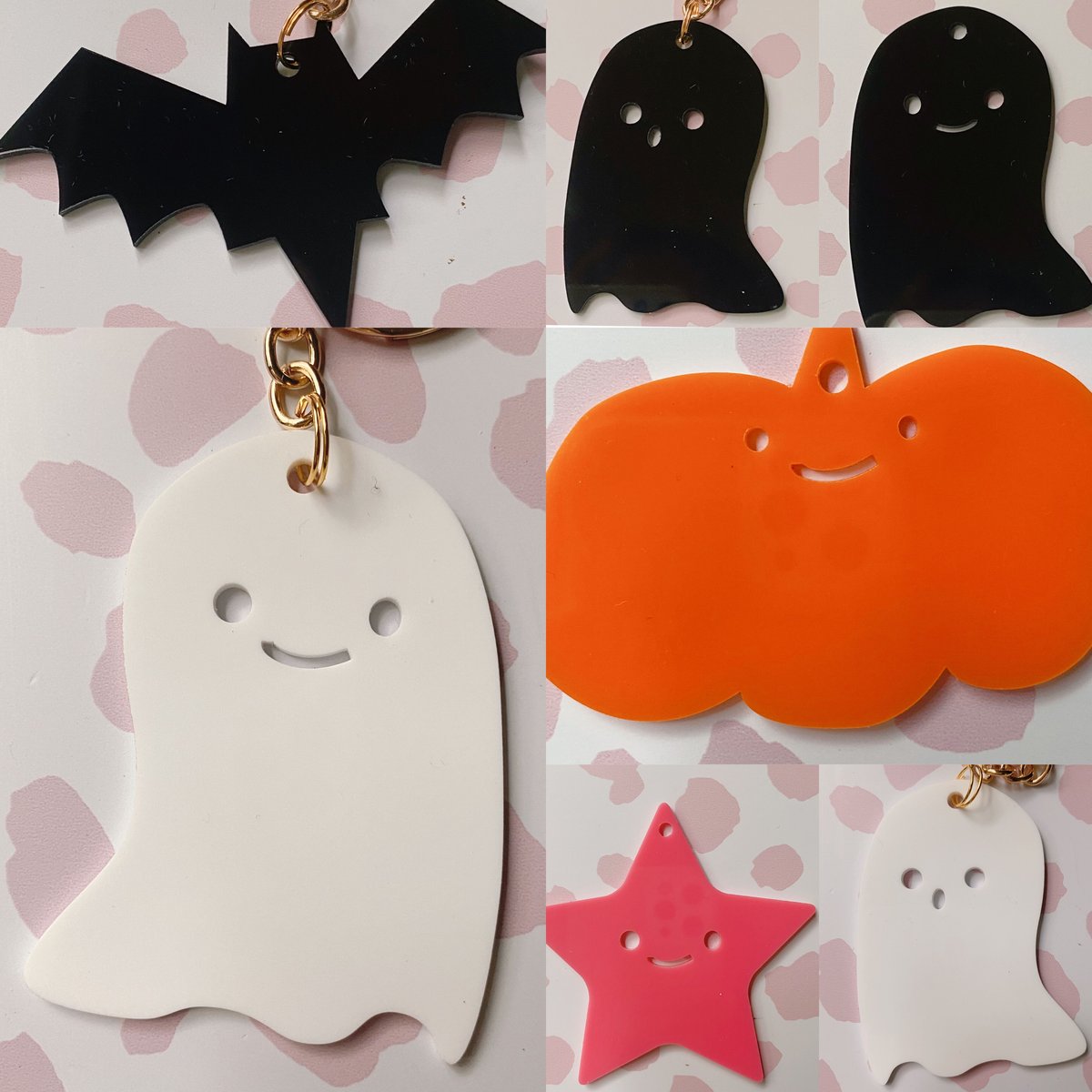 リクエスト商品7点ハロウィン　キーホルダー Halloween ‐ﾊﾛｳｨﾝ‐ -ｷｰﾎﾙﾀﾞｰ | 紙のおくりもの