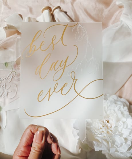Cake Topper  ケーキトッパー　クリア　Best Day Ever