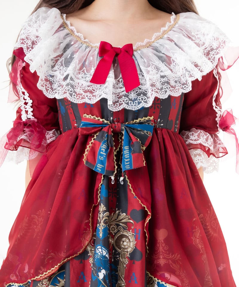 中華ロリィタ トランプ・アリスモチーフ ワンピース 中華ロリィタ