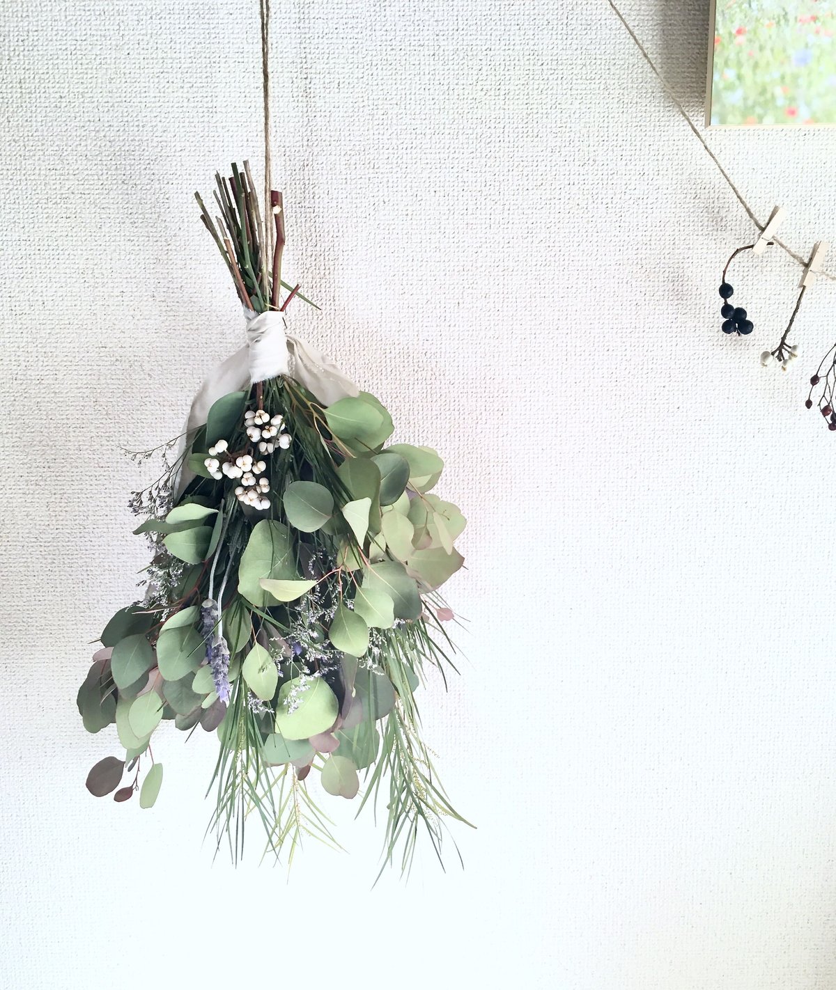 ご確認用ポポラスベリーとルナリアのスワッグ20〜24cm