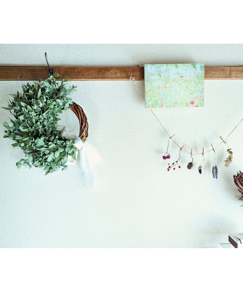 ドライフラワー　リース　グリーンリース　ユーカリとエリンジューム fit=scale-down,w=1200