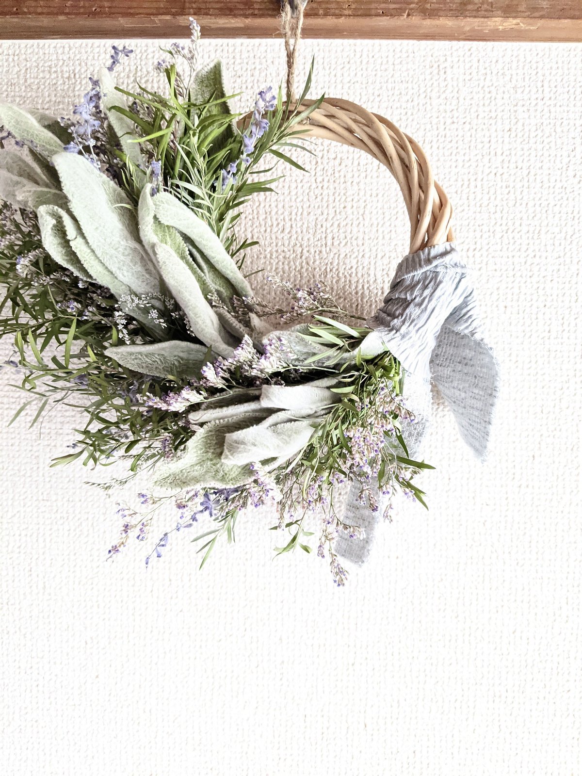 ブルーファンタジアとチガヤのリース ハーフリース ブルーファンタジアとチガヤのリース ハーフリース