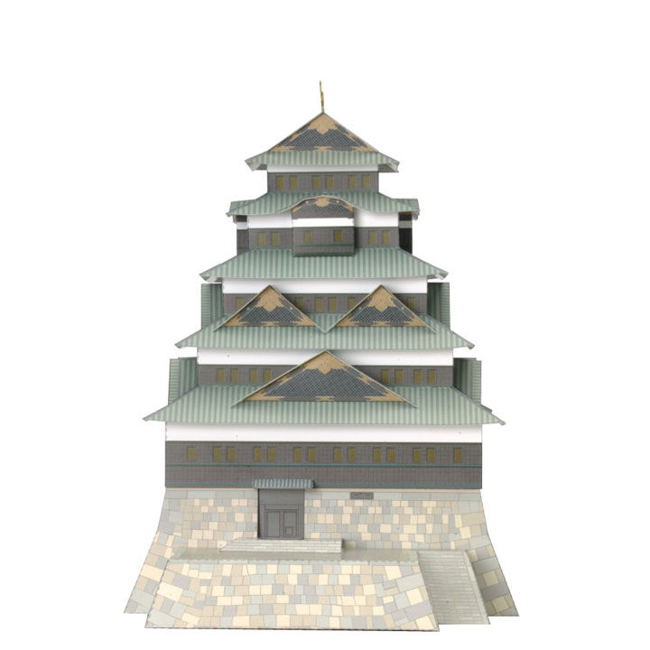 江戸城資料 江戸城 寛永度天守復元 1/350スケール | Paper Craft Design Onli