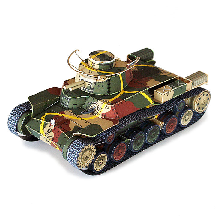日本陸軍97式中戦車チハ 1/48スケール | Paper Craft Design Onli