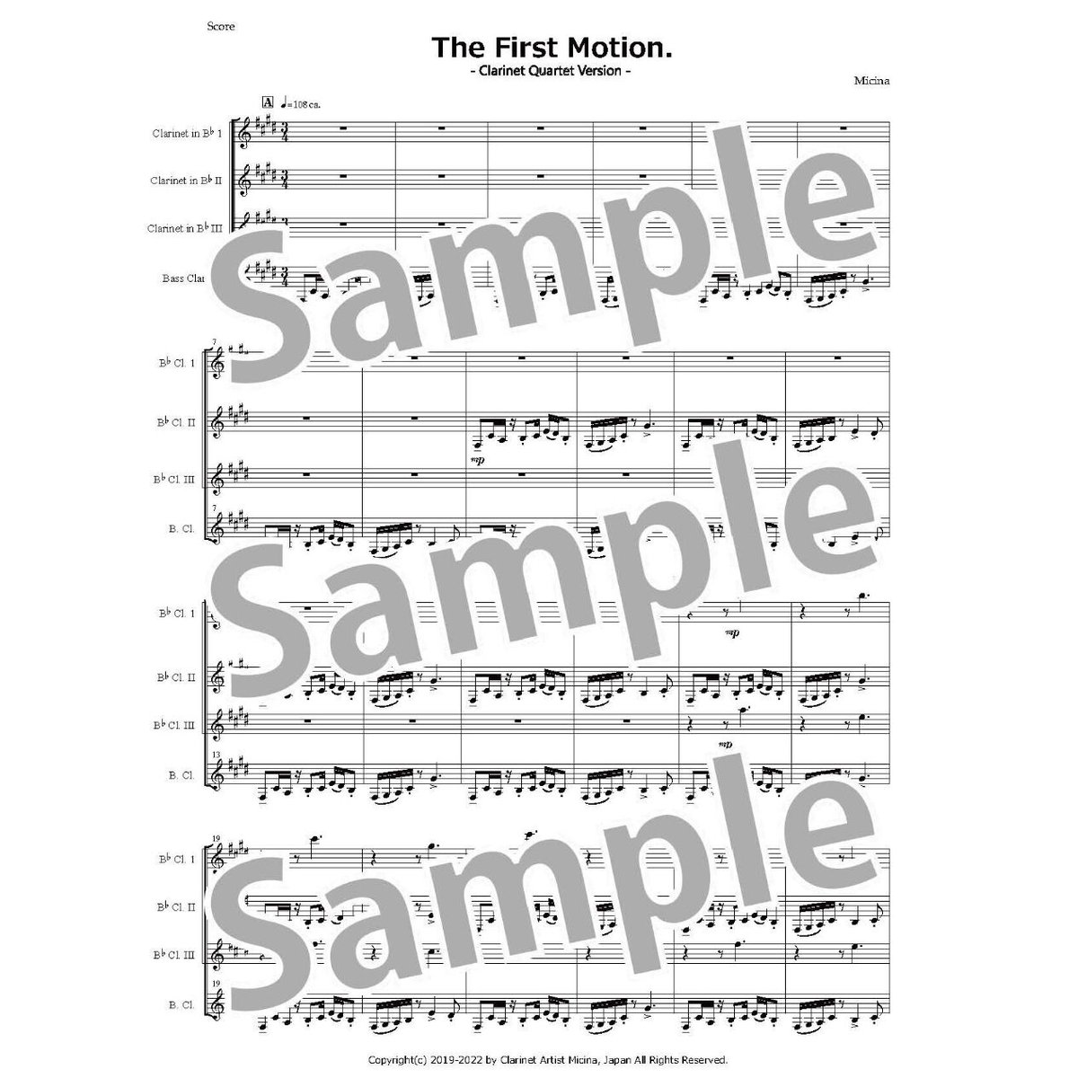 クラリネット四重奏楽譜　9曲セット　クラリキャットなど クラリネット四重奏楽譜 9曲セット クラリキャットなど クラリネット