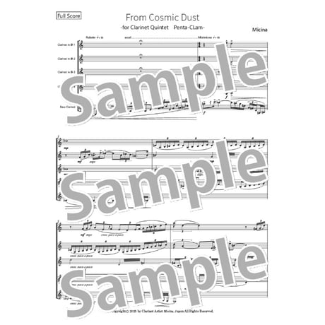 クラリネット楽譜セット無記入 CATEGORY 楽譜 | Micina Music Store