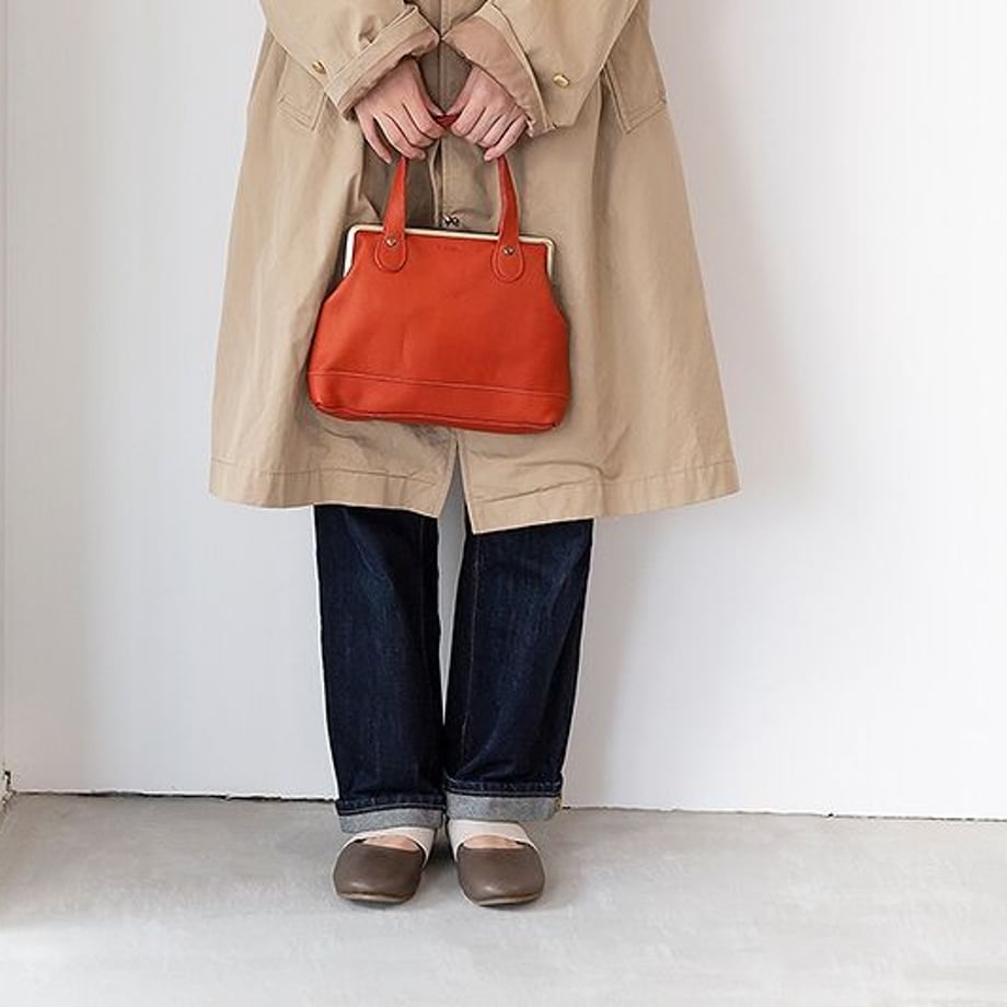 【展示サンプル】フカフカ ミニ がま口 トートバッグ レッド(限定色) B20-43-03S48