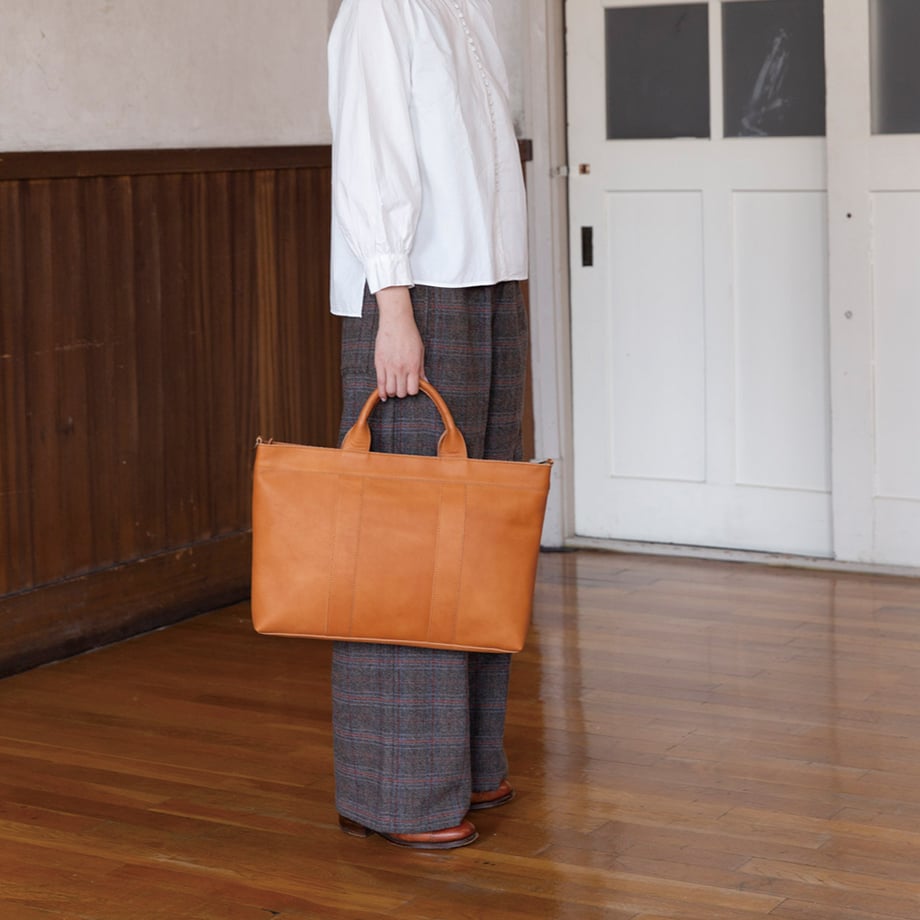 【初期サンプル】bokuno ロマン ワークバッグ キャメル B18-99-19S171