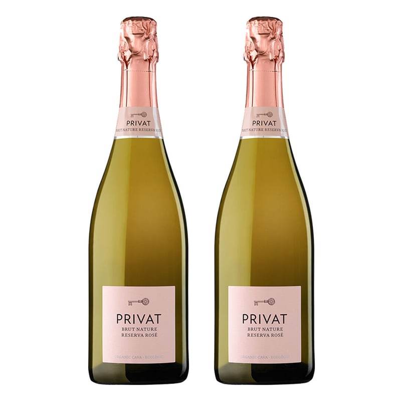 CAVA（ロゼ）】人気の高級自然派スパークリングワイン2本セット