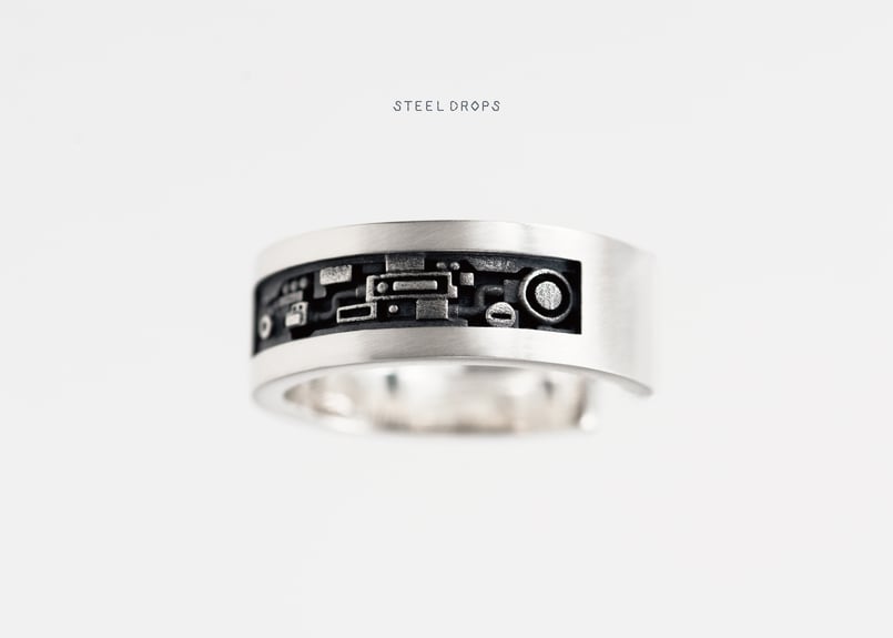 INTERFACE RING silver | STEEL DROPS ONLINE STORE