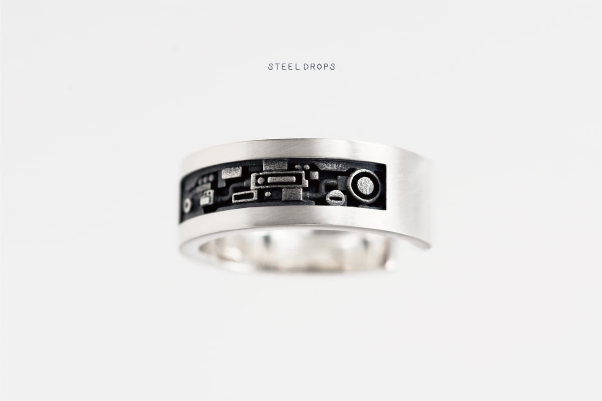 INTERFACE RING silver | STEEL DROPS ONLINE STORE