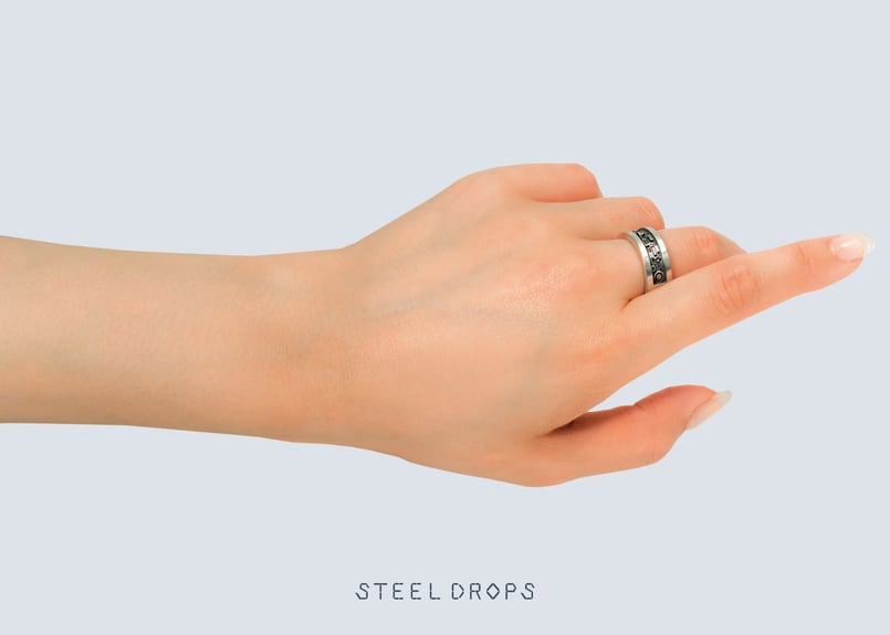 INTERFACE RING silver | STEEL DROPS ONLINE STORE