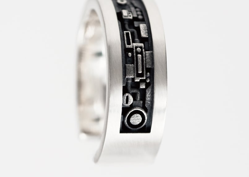 INTERFACE RING silver | STEEL DROPS ONLINE STORE