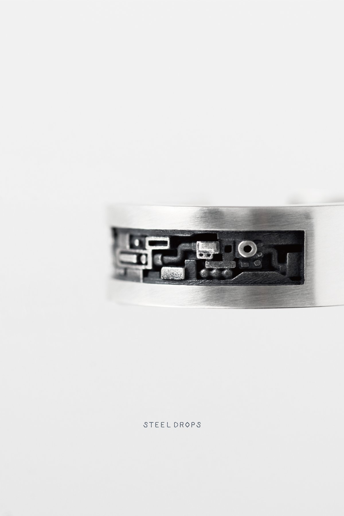 INTERFACE RING silver | STEEL DROPS ONLINE STORE
