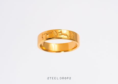  ヒエログリフ リング　5号 CATEGORY 古代エジプトのヒエログリフをモチーフにした作品 | STEEL