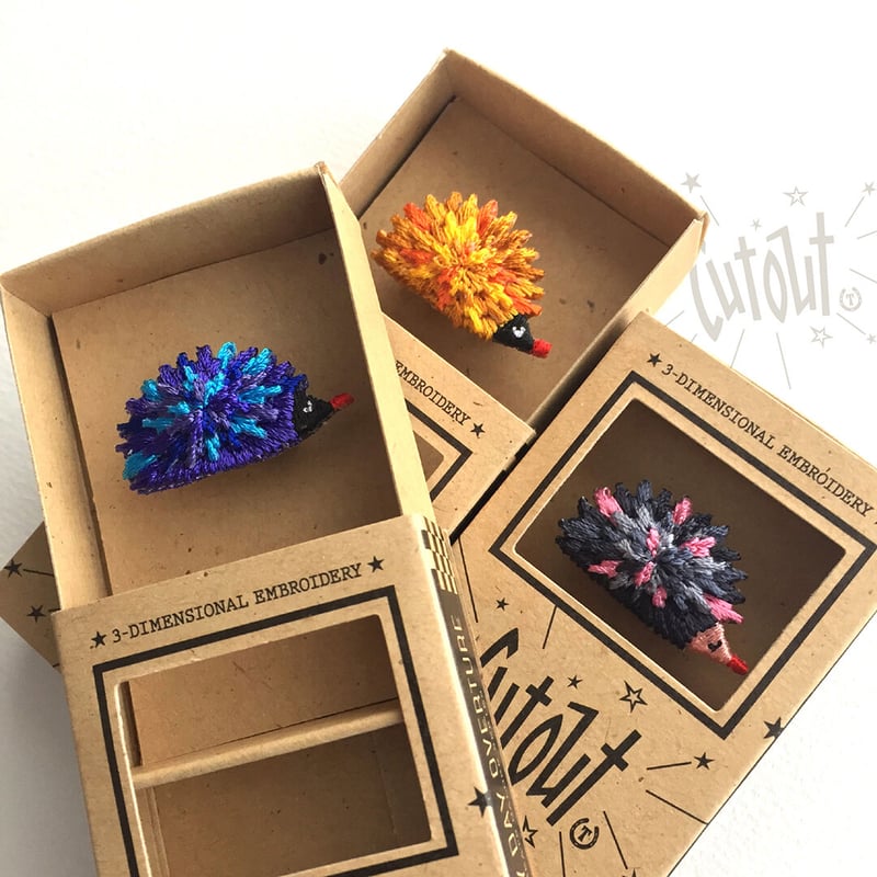 SuperHeadz ハリネズミ ピンズ レア CUTOUT PINS / カットアウト・ピンズ 「HEDGEHOG」 | BAD COMPA