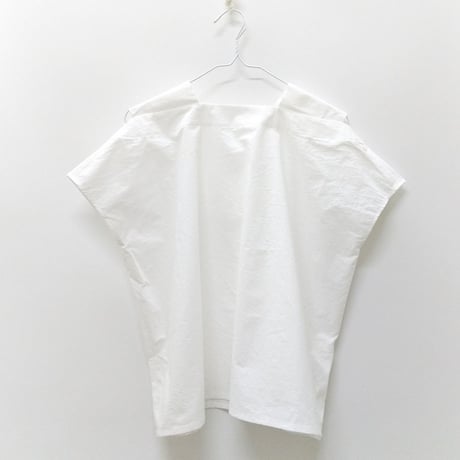 TWIST LAPEL TOP<WHITE>
