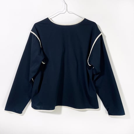 REVERSIBLE TAPE TOP small <NAVY WHITE/ORANGE/GREEN>