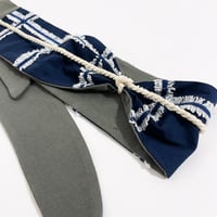 MESH HAIR BAND <BLOCK NAVY>