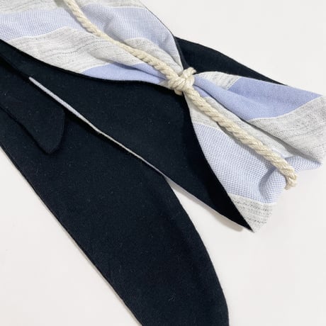MESH HAIR BAND <PURPLE STRIPE>