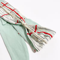 MESH HAIR BAND <BLOCK RED>