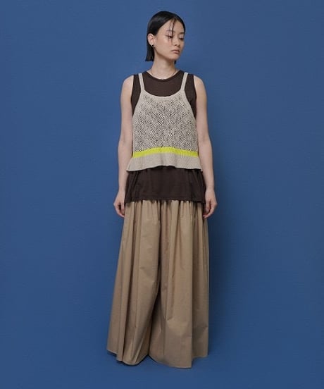 シアー天竺バックギャザータンク 601459  / CYAN tokyo