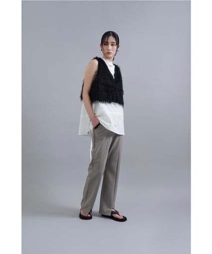 ロングシャギーリブベスト / CYAN TOKYO | CALENDRIER online s