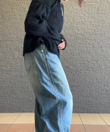 【再入荷✨】楽々ストレッチテーパードデニム / PaulineBleu