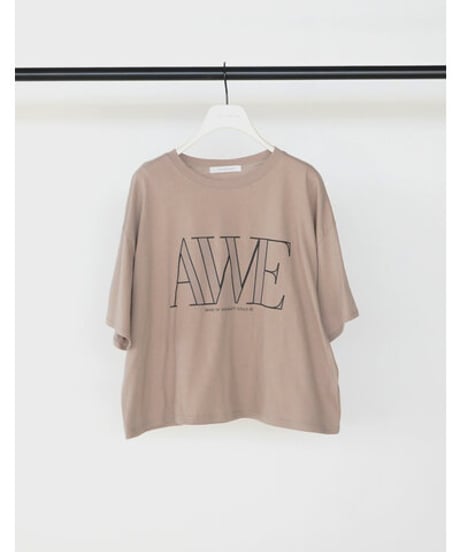 "AWE"ﾌﾟﾘﾝﾄｸﾛｯﾌﾟﾄﾞTee　8462-403KK　 / CHIGNON