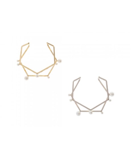 Layered pearl bangle 26A3-56  / Sea'dsMara