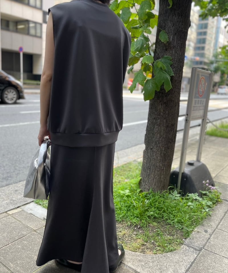 マットダブルニットバックフレアスカート/cafune | CALENDRIER  