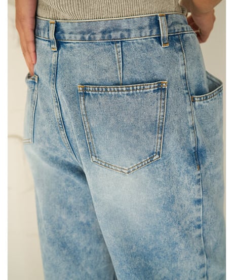 TUCK BELT DENIM PT　Y262-31064　 / YENN