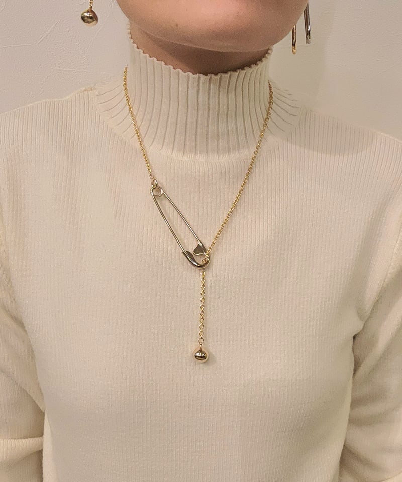 Sea'ds mara】2way safety pin necklace | CALENDR Sea'ds mara】2way safety pin necklace | CALENDR