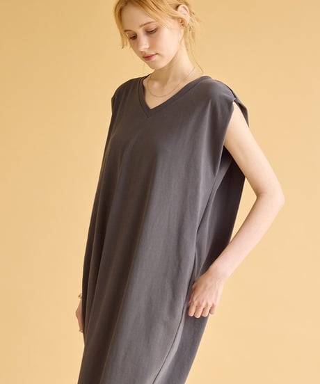 タックスリーブVネックOP 269135  / Sugar rose