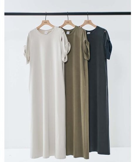 EYELETS TEE DRESS Y261-52021 / YENN