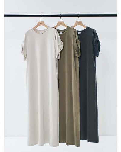 EYELETS TEE DRESS Y261-52021 / YENN | CALENDRIE