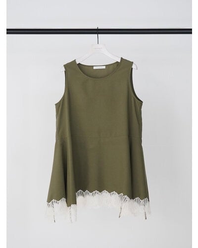 レースヘムサテンタンク/CHIGNON | CALENDRIER online store