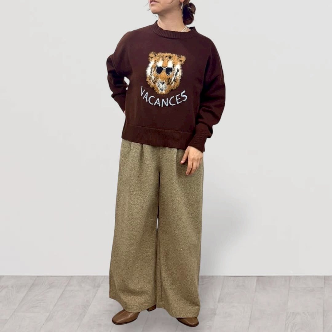 ウールライク ファー・タイガーJQトップス 552-25604 / QTUME | CALEN