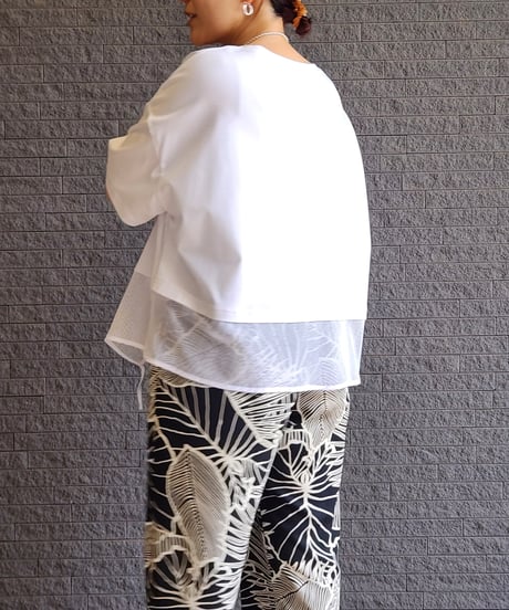 メッシュ切り替えトップス 80268333/Didnitecollier