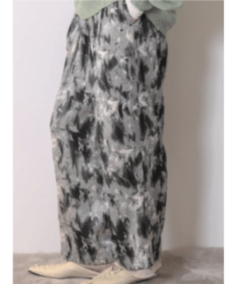 ワッシャーサテンプリントパンツ 3755-253MK / CHIGNON