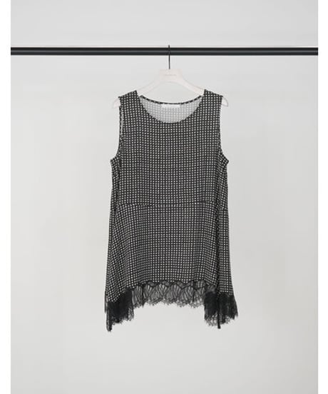 レーストリムドットタンクTOPS 1563-683NH　 / CHIGNON