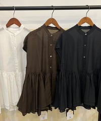 linen gather blouse  0126201163  / MICA&DEAL