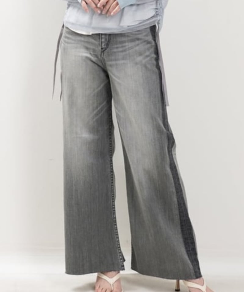 サイドラインバギーデニム / cccross | CALENDRIER online store