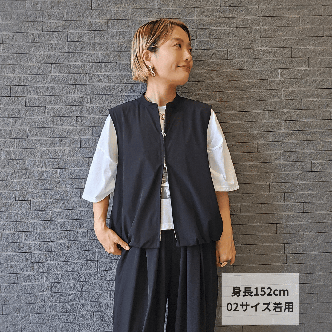 PASSIONE ホワイト バルーンシルエットベスト クールタッチシリーズバルーンベスト 652-85597 / CLOCHE | CALENDR