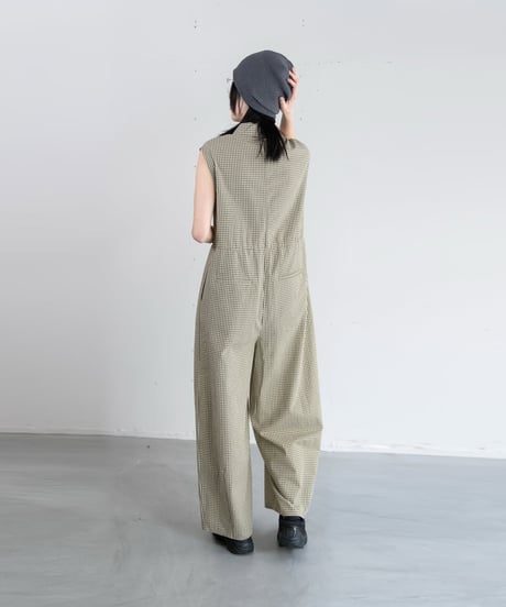 チェックコクーンサロペット 612-86541  / CLOCHE