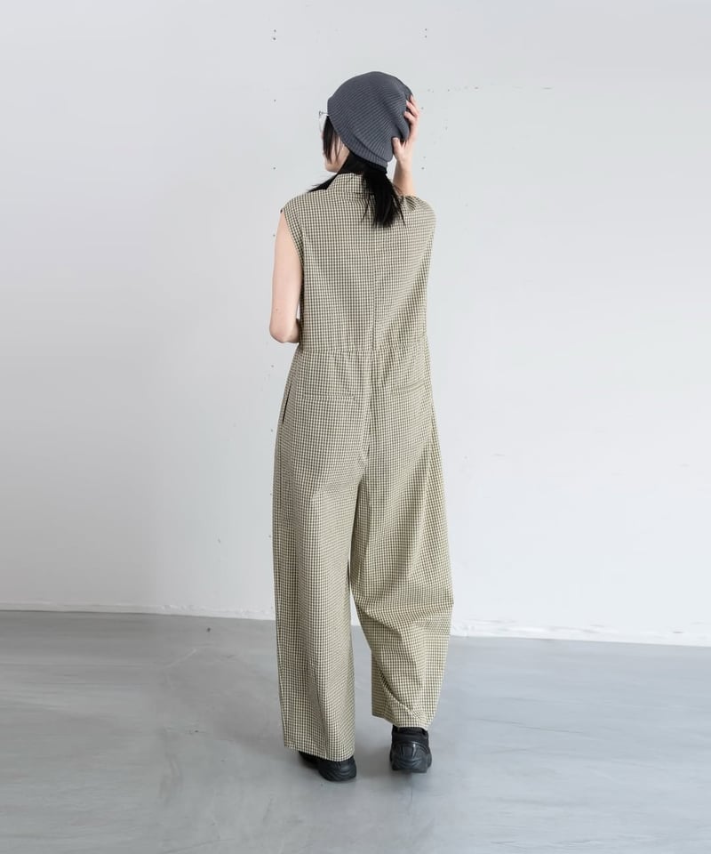チェックコクーンサロペット 612-86541 / CLOCHE | CALENDRIER